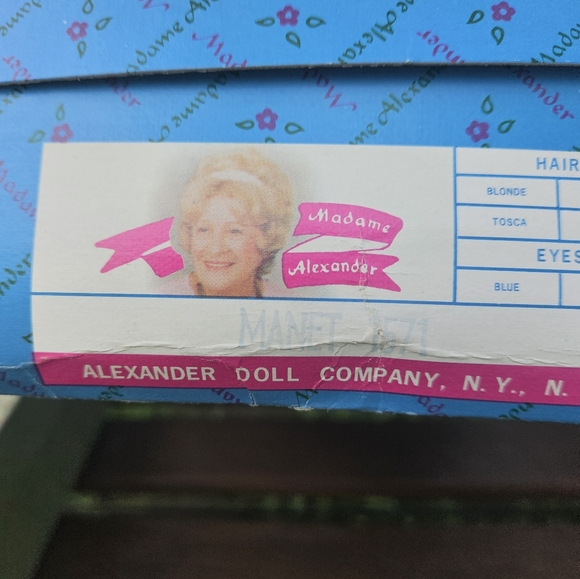 Madame Alexander Manet Doll #1571 1970s. 14" Brand New. Mint. - Picture 4 of 4